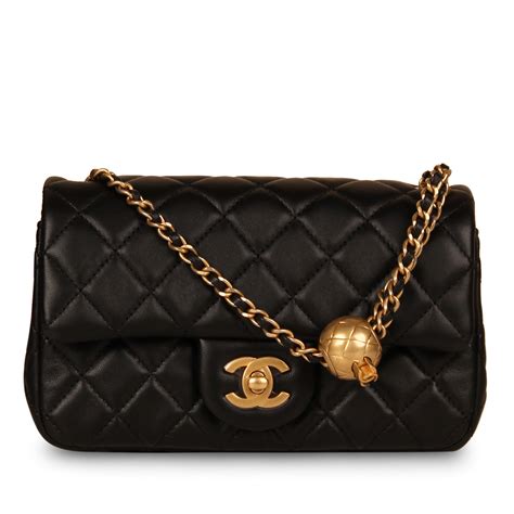 chanel purse pearl strap|chanel lambskin bag.